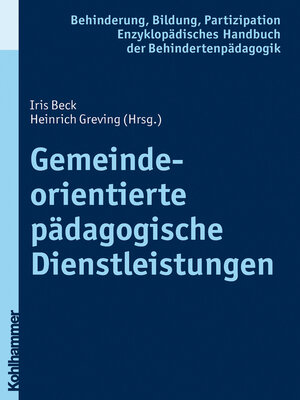 cover image of Gemeindeorientierte pädagogische Dienstleistungen